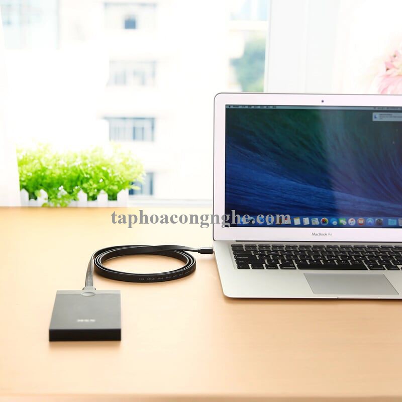 Ugreen 10853 0.5M màu Đen Cáp USB 3.0 sang MICRO USB 3.0 cho ổ cứng dáng dẹt US130 30010853